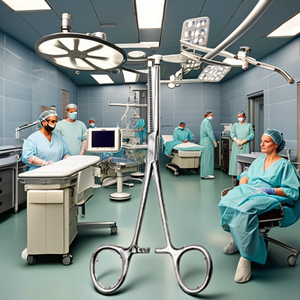 Couteau chirurgical droit en acier inoxydable à alimentation électrique et manuelle Base de pince à ressort Instrument de dressage - Product Image 1