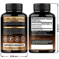 Capsules personnalisées à marque privée, 60 capsules d'extrait de cannelle de Ceylan 20:1, complément alimentaire pour soutenir le métabolisme et la santé cardiaque