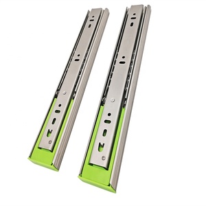 Muebles lento movimiento de rodamiento de bolas de carga pesada del Gabinete de cocina del carril canal telescópico cajón de cierre suave de diapositiva - Product Image 5