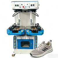 Machine de pressage de semelles à double tête, hydraulique automatique universelle pour chaussures, la plus vendue