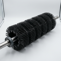 Brosse à rouleaux industrielle modulaire en caoutchouc imperméable personnalisée pour le lavage des fruits et légumes, le nettoyage des balayeuses routières et des convoyeurs