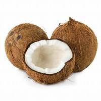 100% natuurlijke verse half-ontdikte gedroogde kokosnoot, dik, sappig, zoet, 0,5-0,8 subtropisch fruit, schaal verwijderd, hoge kwaliteit