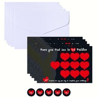Cartes à gratter coquines 2025 avec enveloppes, jeux à faire entre couples, jeux de chambre à coucher, affiche à gratter, liste de rendez-vous à gratter