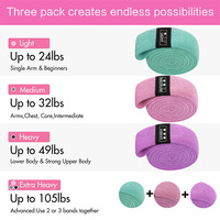Bandas de Resistencia para Glúteos con Logotipo Personalizado, Resistentes y Duraderas, para Pilates, Gimnasio en Casa, Ejercicios de Piernas y Glúteos, Entrenamiento Deportivo de Cuerpo Completo, Alta Elasticidad