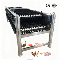 Plumeuse horizontale certifiée CE |   Éplucheur de plumes de poulet à haute efficacité 1000bph |   Acier inoxydable 304