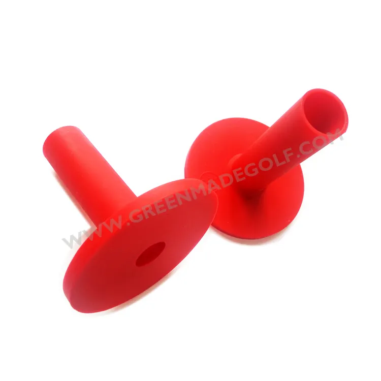 Novos produtos Duráveis Vermelho de Borracha Suporte Para Driving range de Golfe Tees De Golfe Tee