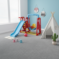 Ensemble de jeux d'intérieur pour enfants, toboggan et balançoire en plastique PE, pour la maison, l'école, la maternelle et l'usage public