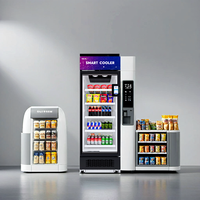Réfrigérateur intelligent TCN AI, distributeur automatique de boissons et de collations avec surveillance par caméra, capacité de 510 L, congélateur pour boissons froides