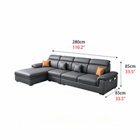 Ensemble de canapés modernes et simples en cuir Chesterfield avec coussins en velours et éponge pour salon, hôtels, appartements, conforme aux normes ROHS CE IOS9001