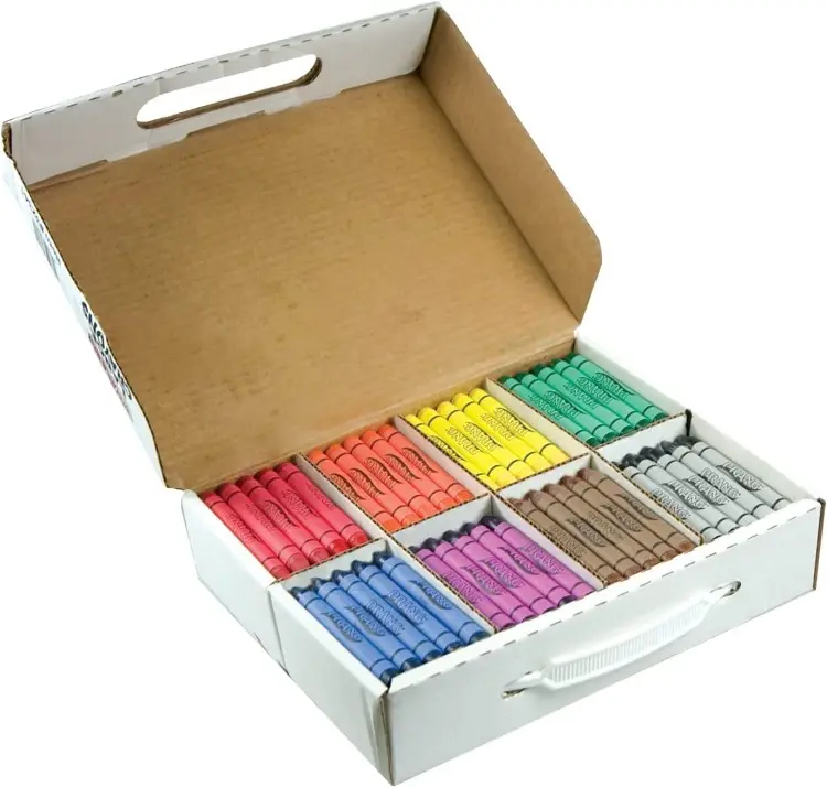 Cherchant des crayons Master Pack, grande taille, 8 couleurs assorties, 200 pièces