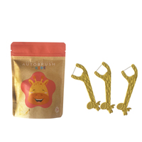Bâtonnets à dents amusants pour enfants, motif animaux de dessin animé, saveur fraise et xylitol, 100% qualité alimentaire, sans BPA, marque personnalisée, respectueux de l'environnement, respectueux de la santé bucco-dentaire
