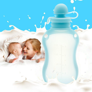 Bolsas de leche <span class=keywords><strong>materna</strong></span> allaitement silicone congélateur organisateur maman lait nourriture collection poche bouteille lait maternel sac de stockage - Product Image 1