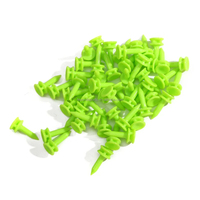 Tee de golf portable en plastique avec logo personnalisé, mini-tee de golf de 25 mm et différentes tailles, accessoires d'entraînement de golf