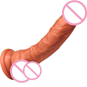 Вибратор-дилдо Starry Night G 19 см, двухслойный силиконовый, с изогнутым лезвием, для женской мастурбации, секс-игрушка для взрослых - Product Image 3