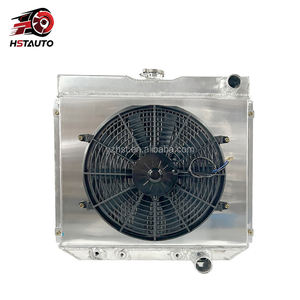 Radiateur en alliage d'aluminium avec cache de ventilateur pour <span class=keywords><strong>Ford</strong></span> Mustang Country Sedan Country Squire Fairlane / Mercury <span class=keywords><strong>Cougar</strong></span> 1962-1972 - Product Image 1