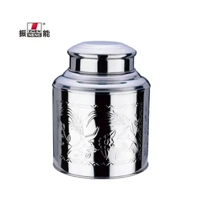 1000G chất lượng cao thép không gỉ kín Canister Jar lưu trữ thực phẩm container trà tin với nắp đôi