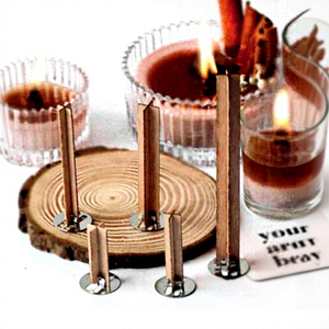 Mèche en bois écologique pour bougies, son crépitant naturel, mèche parfaite pour les bougies parfumées DIY, mèche en bois artisanale pour la fabrication de bougies - Product Image 2