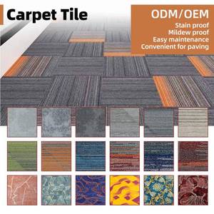Dalles de moquette commerciales en gros avec dimensions personnalisées 60x60 <span class=keywords><strong>100x100</strong></span>, dalles de revêtement de sol modulaires directement de l'usine pour commandes en gros - Product Image 1