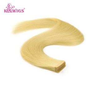 Extensiones de Cabello Humano K.SWIGS Premium con Cinta Adhesiva de PU Sin Costuras, Doble Trama, Cabello Virgen Remy Chino de Alta Calidad, Natural y Cómodo - Product Image 4