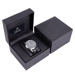 Boîte d'emballage <span class=keywords><strong>de</strong></span> <span class=keywords><strong>montre</strong></span> <span class=keywords><strong>de</strong></span> <span class=keywords><strong>luxe</strong></span> en carton et cuir, personnalisable avec logo, faible MOQ, personnalisation unique, présentoir individuel pour <span class=keywords><strong>montre</strong></span> - Product Image 4