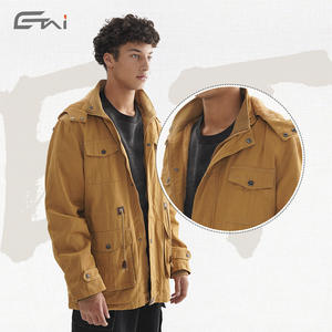 <span class=keywords><strong>Veste</strong></span> <span class=keywords><strong>de</strong></span> <span class=keywords><strong>travail</strong></span> vintage en coton épais avec plusieurs poches, vestes décontractées pour hommes pour le <span class=keywords><strong>travail</strong></span> en extérieur et le streetwear urbain - Product Image 3