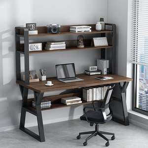 Escritorio de Computadora Moderno y Minimalista con Estantería Integrada, Mesa para Oficina en Casa, Dormitorio o Espacio de Trabajo, Tablero Artificial - Product Image 2