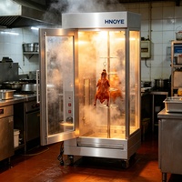 Four à rôtir commercial au gaz pour poulet, canard, agneau, en acier inoxydable 304