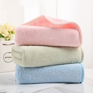 2024 nouvelle catégorie de produits de bandeau de serviette double couche en molleton de corail ultra doux et super absorbant 300gsm - Product Image 3