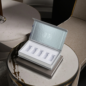 Ensemble d'emballage cadeau de soins de la peau par stratification mate moderne impression inverse UV avec caractéristique imperméable type de doublure en éponge - Product Image 2
