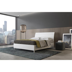 Letto matrimoniale con contenitore in frassino bianco - Product Image 1