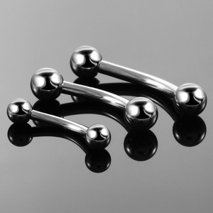 Lingchee Custom G23 in titanio interno con guanciale a forma di Banana Piercing al sopracciglio curvo con bilanciere anelli di serpente - Product Image 2