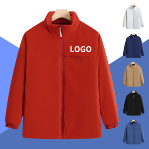 เสื้อกันลมลายพื้นสำหรับบุรุษ, คอตั้งมีซิปปิดลำลองอเนกประสงค์สำหรับฤดูใบไม้ผลิฤดูใบไม้ร่วง - Product Image 5