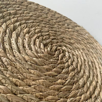 Assiettes de présentation en rotin tressé écologiques et durables, napperons de table de mariage et sous-verres, tapis de cuisine lavables de qualité alimentaire