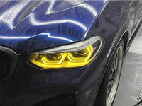 Pour BMW X3 G01 X3M F97 X4 X4M F98 Panneau LED Jaune G02 Feux de jour jaunes CSL Jaune Ambre DRL