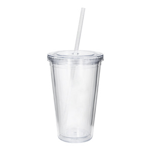 Bicchiere in Plastica PS Trasparente, Diametro 90mm, Resistente alle Alte Temperature, Antigoccia, Senza BPA, Ecologico, con Coperchio e Cannuccia, per Acqua Bollente - Product Image 5