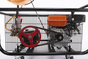 Pulverizador Agrícola de Jardín con Motor de Gasolina de Empuje Manual, Tipo Carro de Alta Productividad, de 4 Tiempos, con Ruedas para Pesticidas - Product Image 4