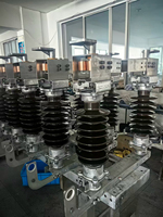 Interrupteur-sectionneur/déconnecteur triphasé à double mise à la terre 72,5 kV 110 kV 126 kV 145 kV 1250 A, interrupteur électrique haute tension pour extérieur