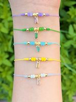 Bracelet tennis ajustable en acier inoxydable plaqué or 18 carats, étanche, avec lettre A-Z et zircon carré, bijou fantaisie pas cher