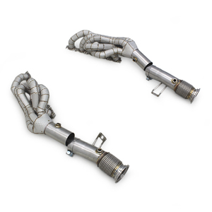 Colector de acero inoxidable OEM para <span class=keywords><strong>Lamborghini</strong></span> Huracan 5,2, tubo largo de tubo de <span class=keywords><strong>escape</strong></span> de protección térmica de 2014 y - Product Image 1