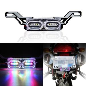 Luz Trasera para Motocicleta, LED Intermitente de Siete Colores, Luz de Freno Eléctrica Modificada de 3W, Luz de Advertencia Universal OLIVER, Anticolisión Trasera - Product Image 1