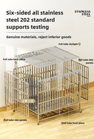 Usine chinoise, vente en gros, cage pour chien sur mesure, en acier inoxydable, pour grands chiens