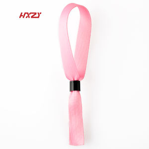 Pulsera de Tela Personalizada para Fiestas, Bandas de Mano Tejidas de Entrada de Festival, de Satén Vip, para Eventos - Product Image 1