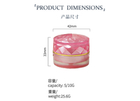 Pot en plastique acrylique à double paroi, format voyage, pour emballage cosmétique, vide, pour crème pour le visage, crème pour les yeux