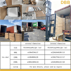 <span class=keywords><strong>Armoire</strong></span> de jardin verticale <span class=keywords><strong>en</strong></span> <span class=keywords><strong>plastique</strong></span> DBB Factory OEM 2700L, <span class=keywords><strong>armoire</strong></span> de rangement haute <span class=keywords><strong>pour</strong></span> <span class=keywords><strong>extérieur</strong></span>, facile à assembler, avec étagères et portes - Product Image 6