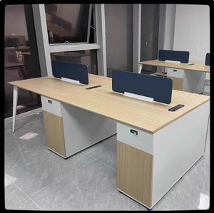 <span class=keywords><strong>Bureau</strong></span> de direction moderne en mélamine classe E1, style <span class=keywords><strong>industriel</strong></span>, avec armoires latérales - Product Image 5
