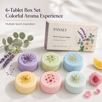 Ensemble de pastilles de douche aromatiques à marque privée, huiles essentielles, spa, bain relaxant, pastilles de douche aromatiques
