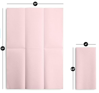 Serviettes en papier Airlaid colorées, paquet de 50, serviettes jetables effet coton