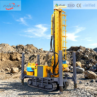 Foreuse rotative et pneumatique DTH sur chenilles pour puits profonds, portable, 200m/300m, avec moteur diesel, à vendre en Chine