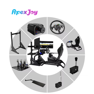 Simulador de Conducción de Karts Eléctricos, Juego de Volante y Pedales de Carreras de Karts con Marco de Acero Aleado, Accionamiento Directo de Grado Profesional - Product Image 4