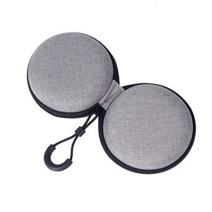 OEM & ODM מפעל מותאם אישית עגול צורת נשיאה קשיח EVA מקרה אחסון תיק עבור אוזניות אוזניות אוזניות, כבל USB - Product Image 3
